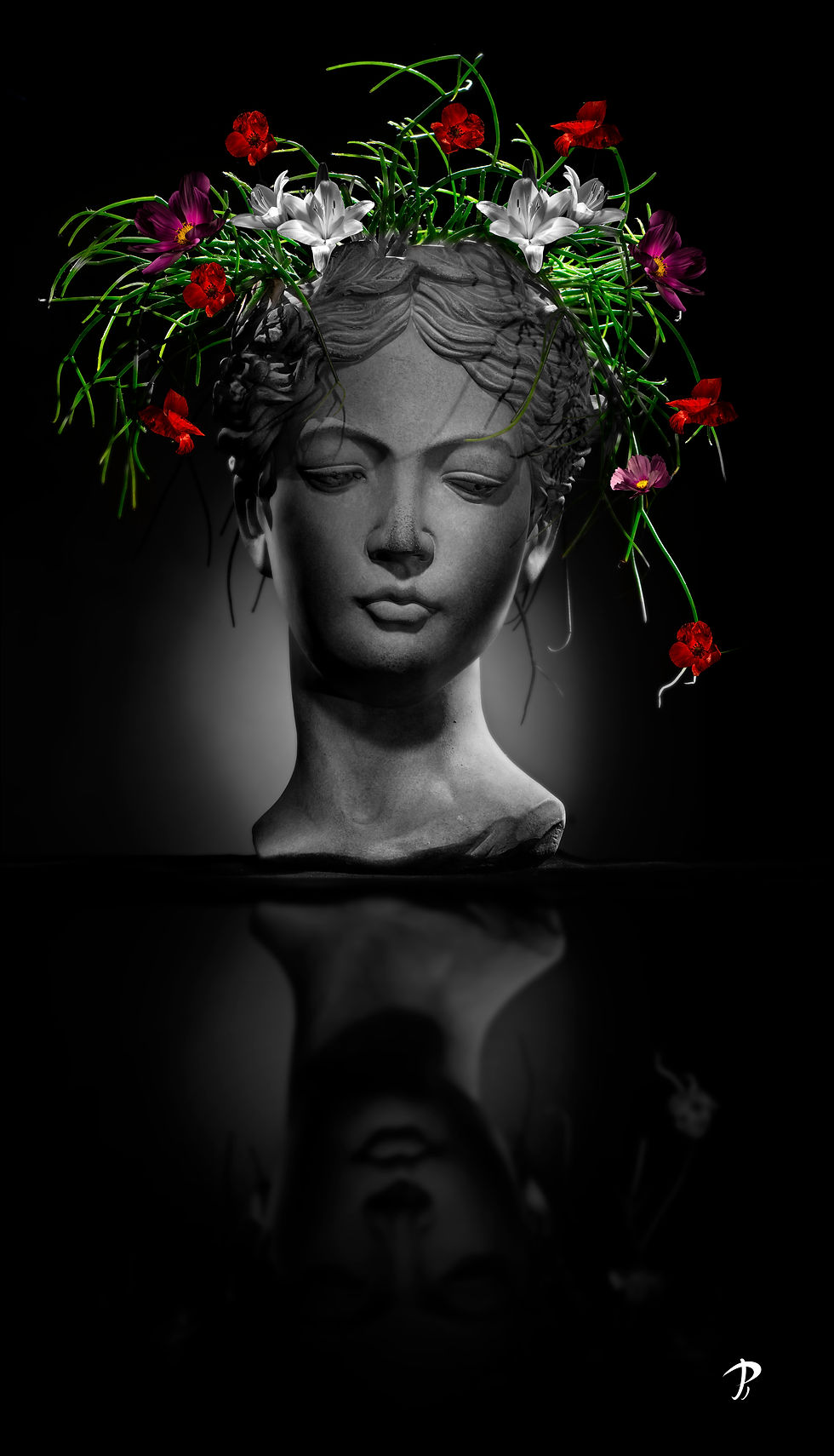 buste floral 30x53 4k