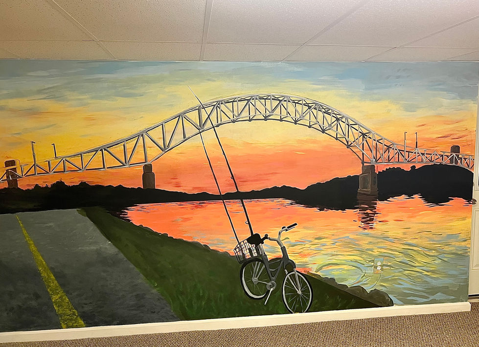 "Sunrise over the Canal" Mural, 2023