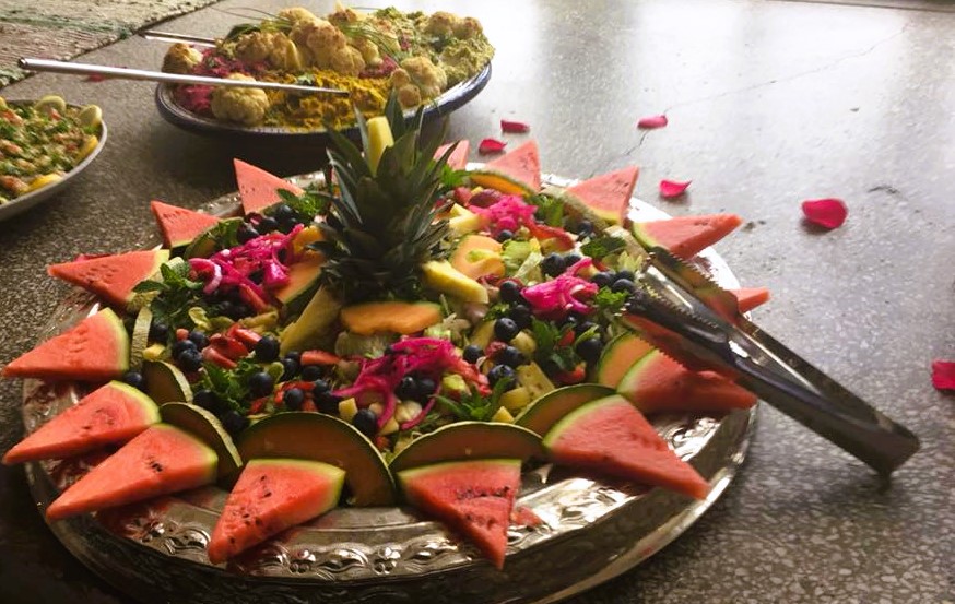 Arranged Food and Objects