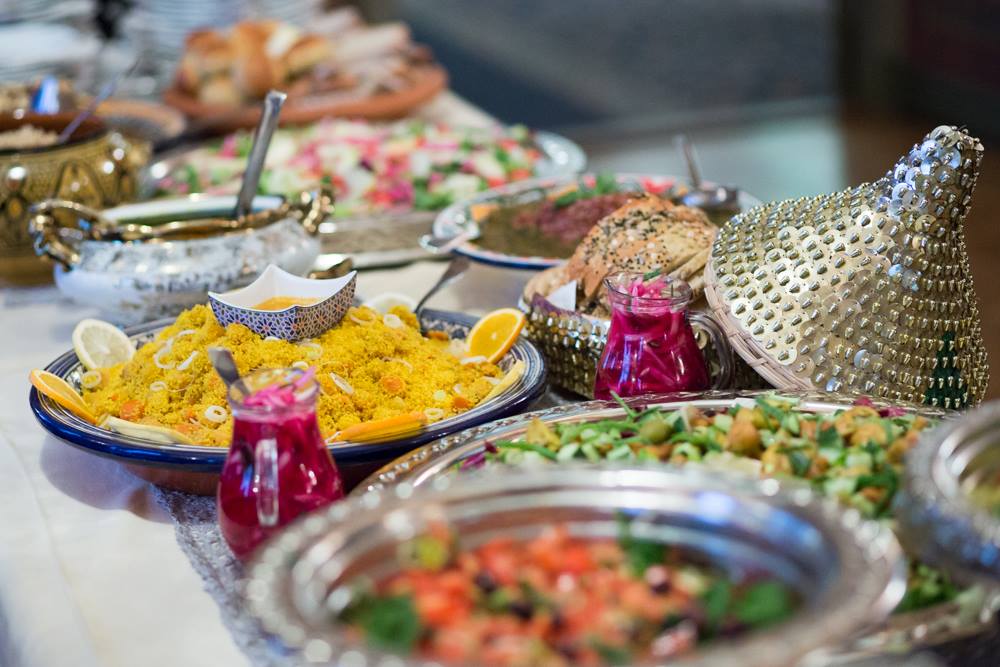 Arranged Food and Objects