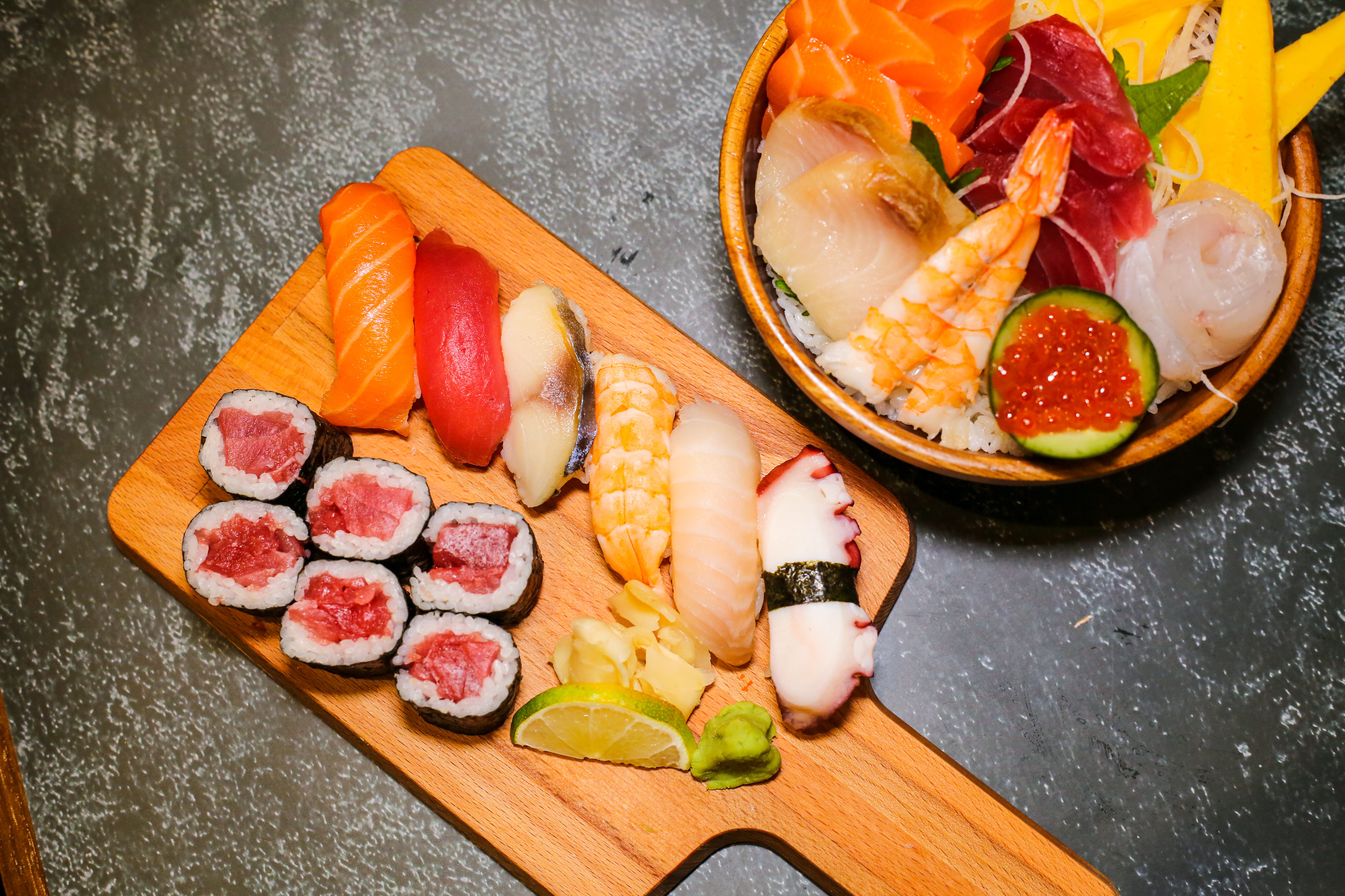 Arranged Food and Objects