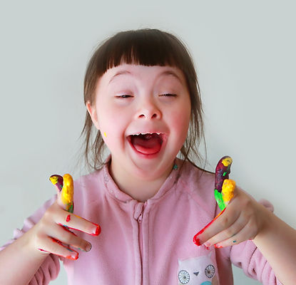 Child giving thumbs up