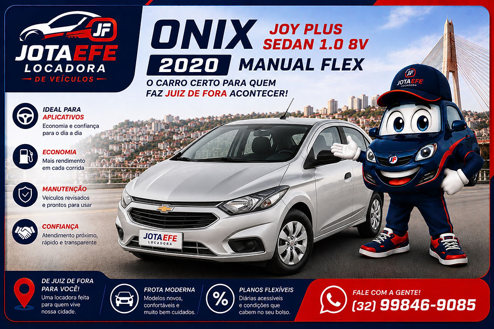 Chevrolet Onix Sedan para aluguel em Juiz de Fora