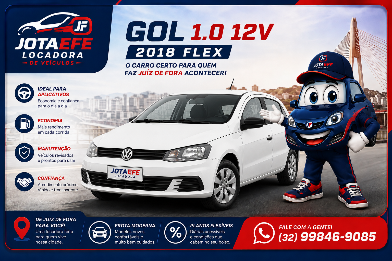 aluguel Gol revisado pronto para Uber 99 Movv em Juiz de Fora