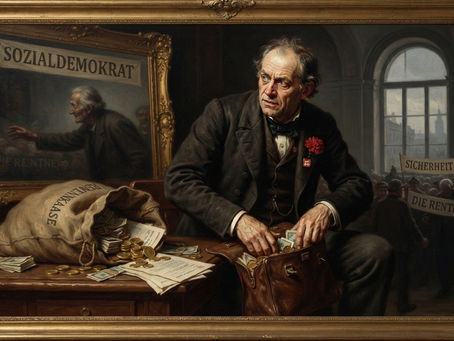 "Der Sozialdemokrat beim Rentenklau"