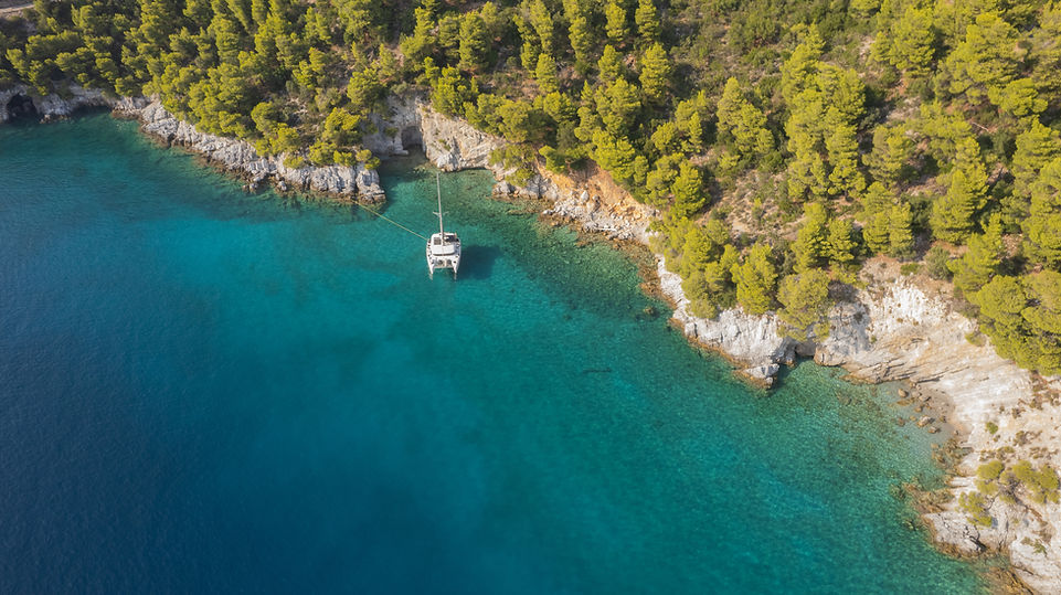Antel anchored overnight anchorage - Ayvwvtas Bay near Agnondas - Skopelos Island - 2.jpg