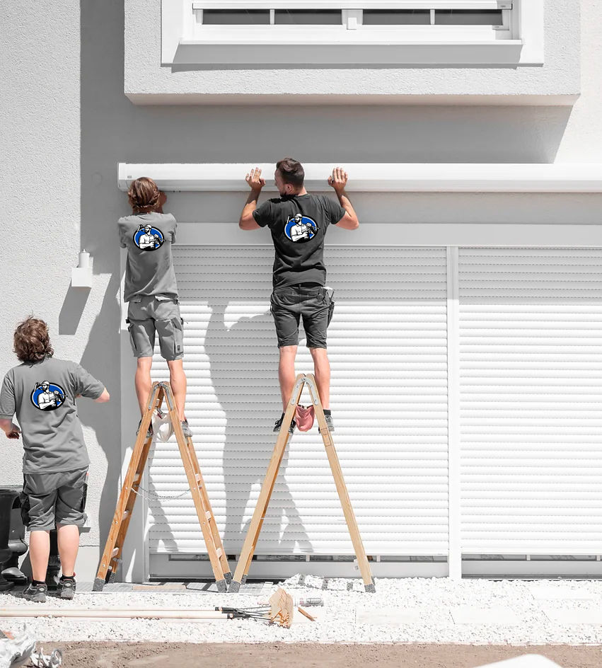 Image of a worker installing tiles: Dedicated LB Home Improvement worker meticulously installing tiles in a West Palm Beach home exterior"