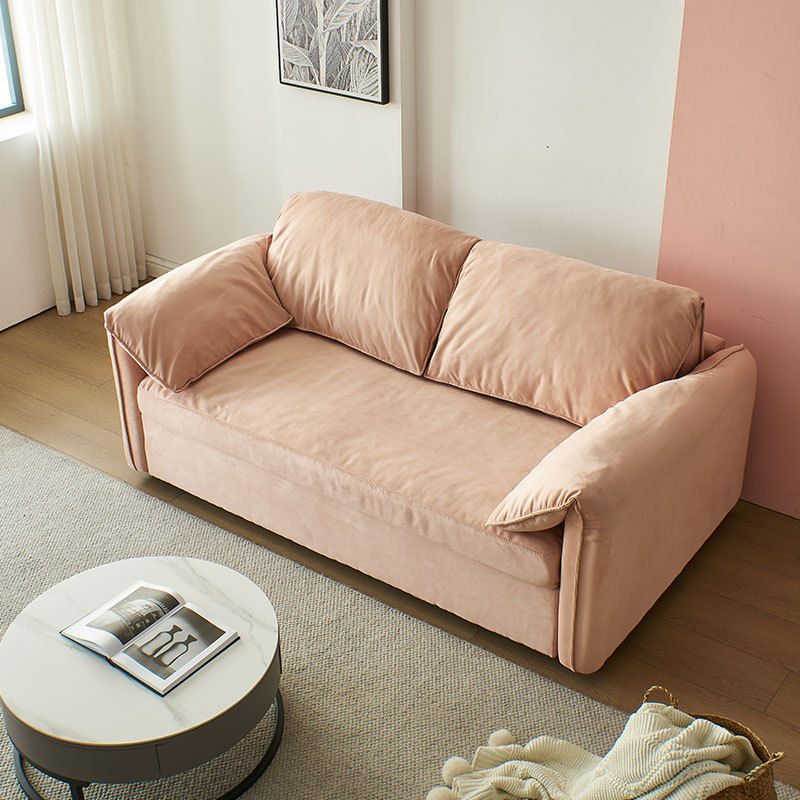 縮圖：大象耳朵可折疊梳化床 小戶型客廳翻轉坐臥兩用高端佈藝多功能梳化