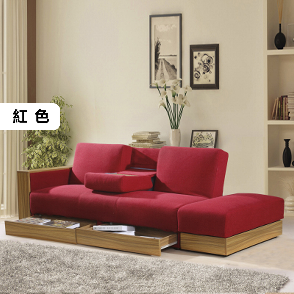 縮圖：可折疊儲物梳化床 小戶型收納梳化 兩用棉麻沙發床 Foldable Storage Sofa Bed， Small Household Storage Sofa