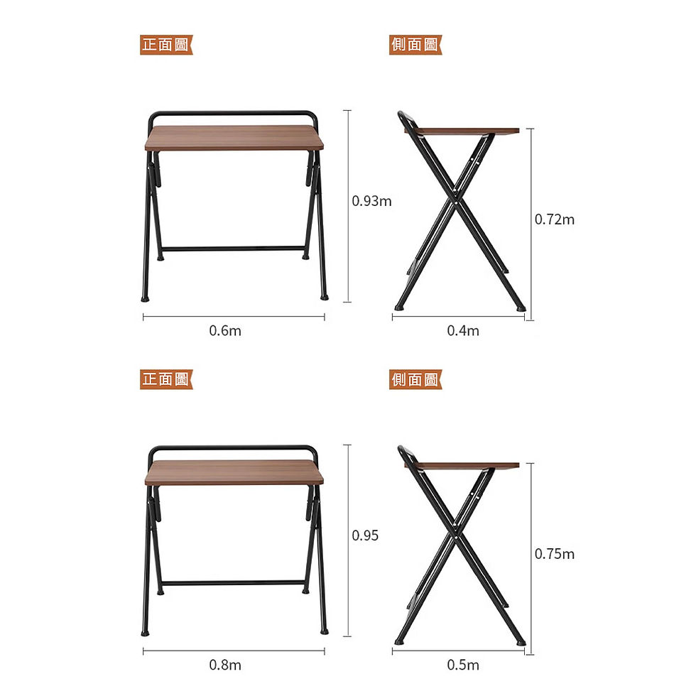 縮圖：可折疊電腦枱 學生家用寫字工作書桌 小戶型檯 簡約辦公臥室床邊桌