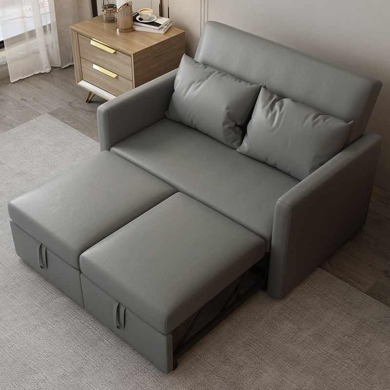 縮圖：小戶型折疊梳化床 科技布 多功能兩用客廳雙人梳化床