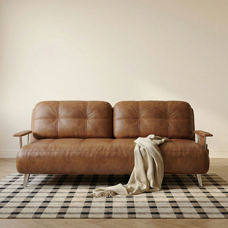 縮圖：中古風梳化床 小戶型多功能可折疊雙人梳化 單人梳化床