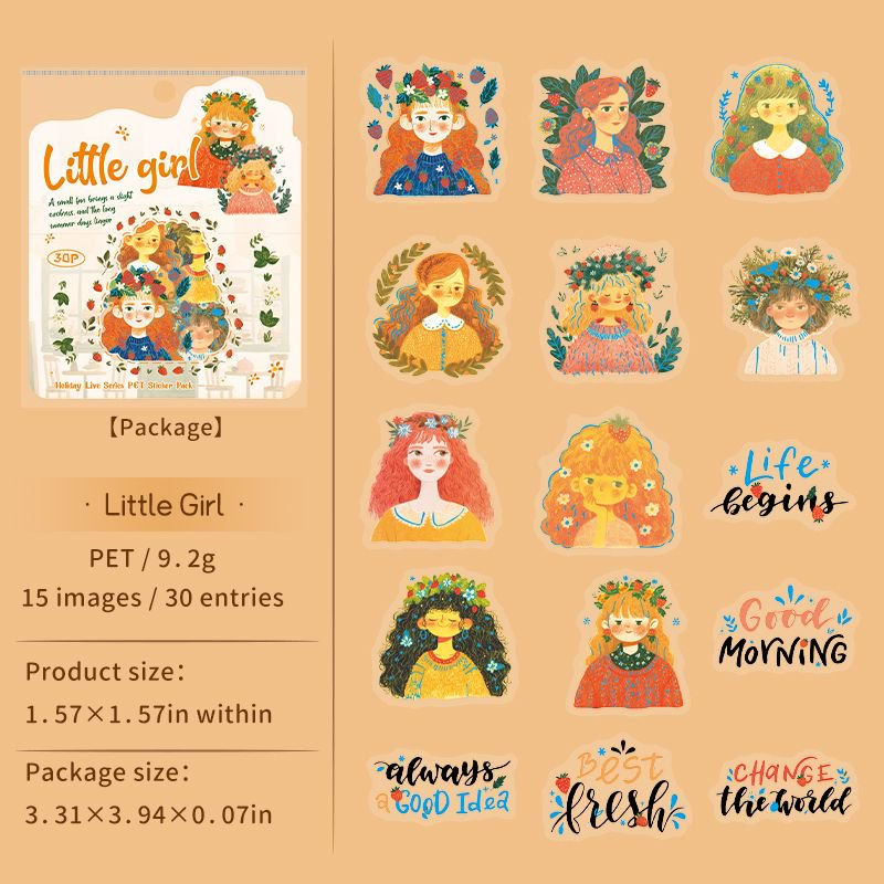 Thumbnail: TOMATO JAM GIRL Holiday Live Series Deco Stickers