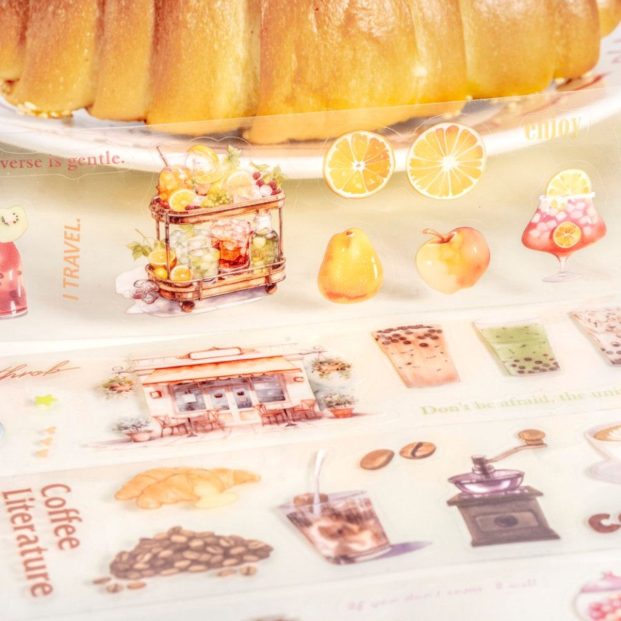 Thumbnail: TOMATO JAM GIRL In the Afternoon Series Sticker Rolls