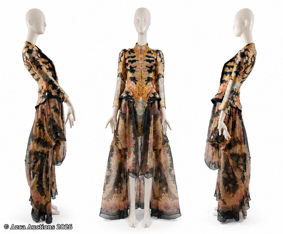 Azca Auctions Sells a Rare Alexander McQueen Gown by Sarah Burton for £2,500