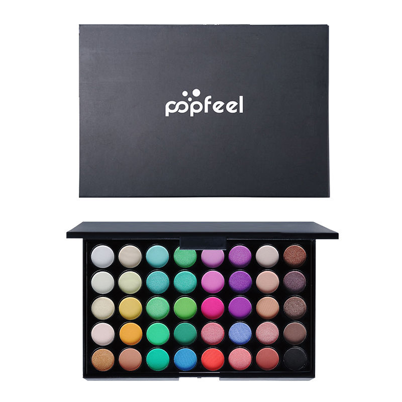 Miniatura: ✨ Paleta de Sombras POPFEEL com 40 Cores – Longa Duração e Aplicação Fácil