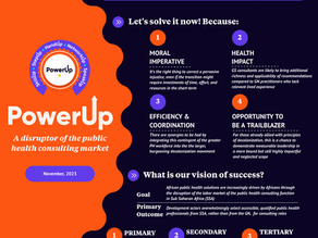 PowerUp: A disruptor of the public health consulting market, infographic
