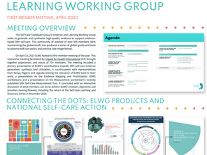 ELWG First Member Meeting Summary