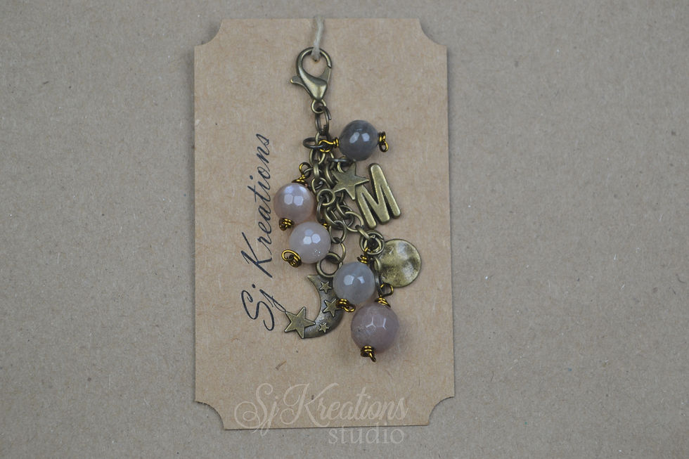Thumbnail: "Sky/Letter" Notebook or Planner Charm Dangle
