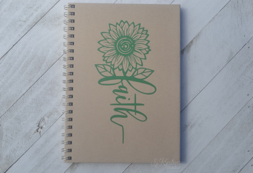 Thumbnail: "Faith Flower", Lined Notebook - 5"x7"