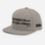 Heather grey ADMONISH Music Build Your Legacy Snapback left view