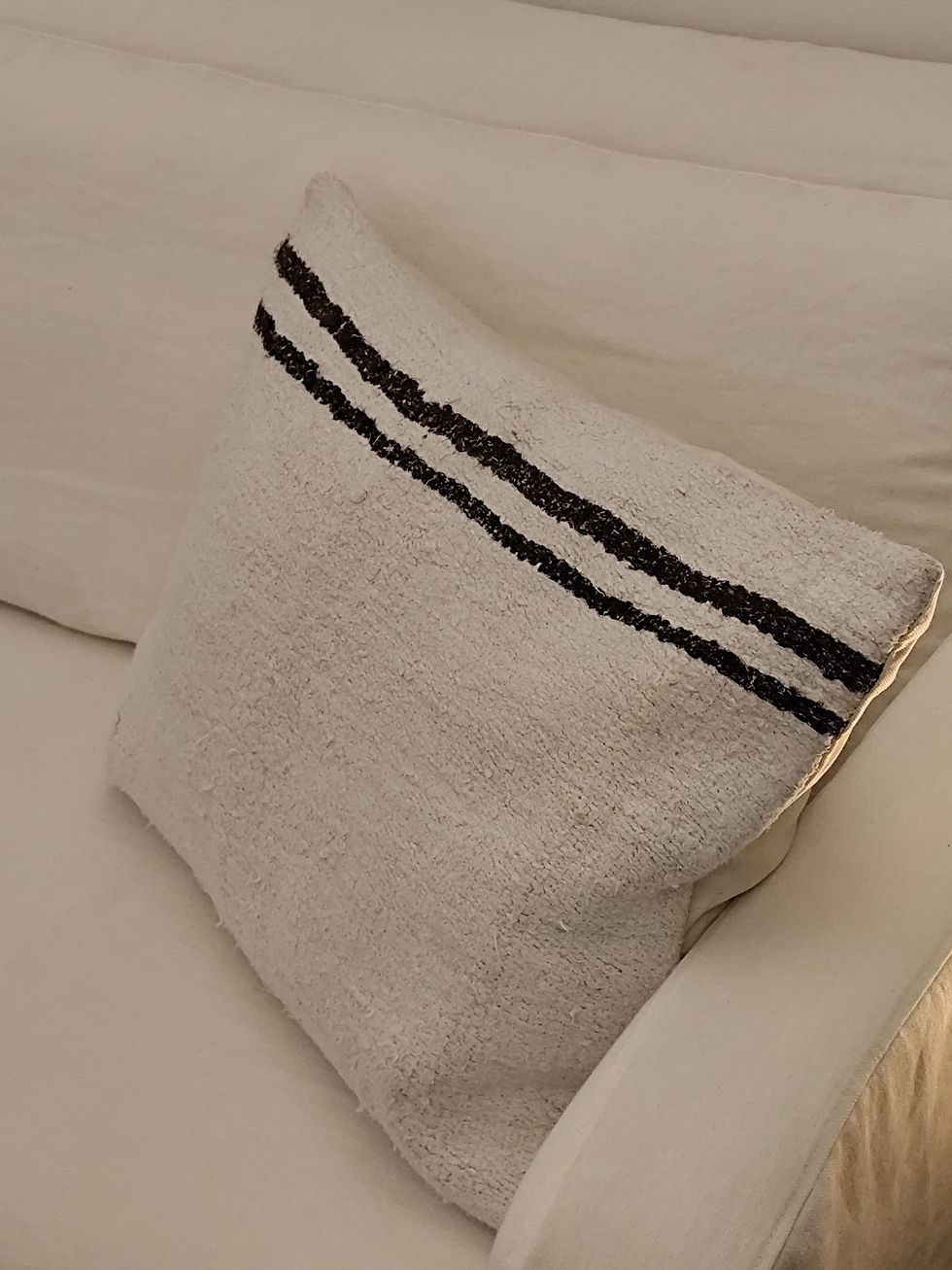 Miniature : Coussin en chanvre recyclé 70x50 cm N°1