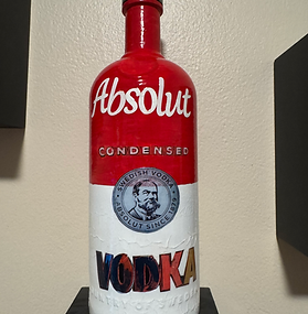 Hand Painted Absolut Bottles