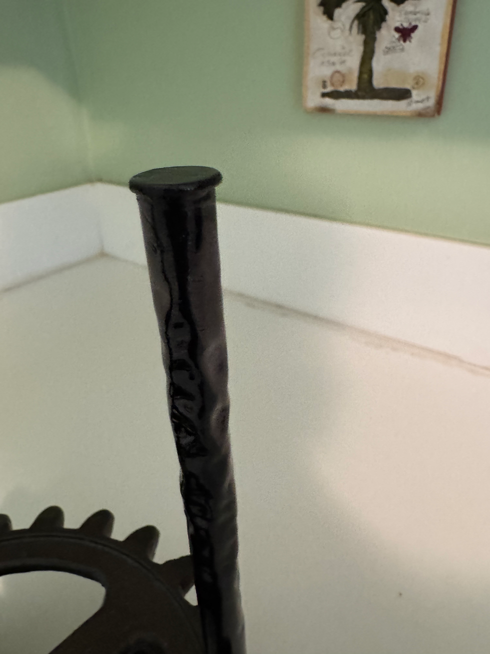 Thumbnail: Industrial paper towel holder with vintage gear