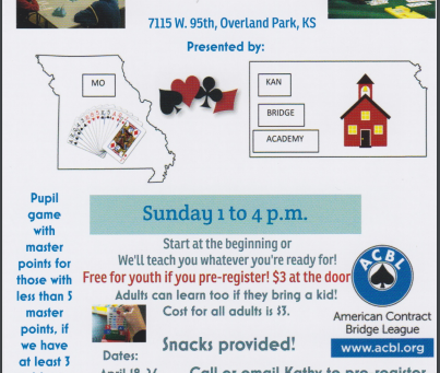 Bridge Lessons and Play for Youth