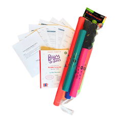 Boomwhackers® C major diatonic set with 8 Octavator Caps, Boom-a-Tunes Vol. 1, Learn to Play Intro