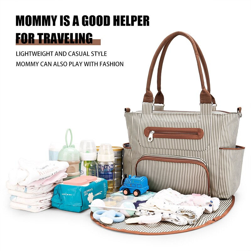 Miniatura: Mummy Handbag Multi-function Large Capacity Mother Bag Mother Baby Diaper Bag