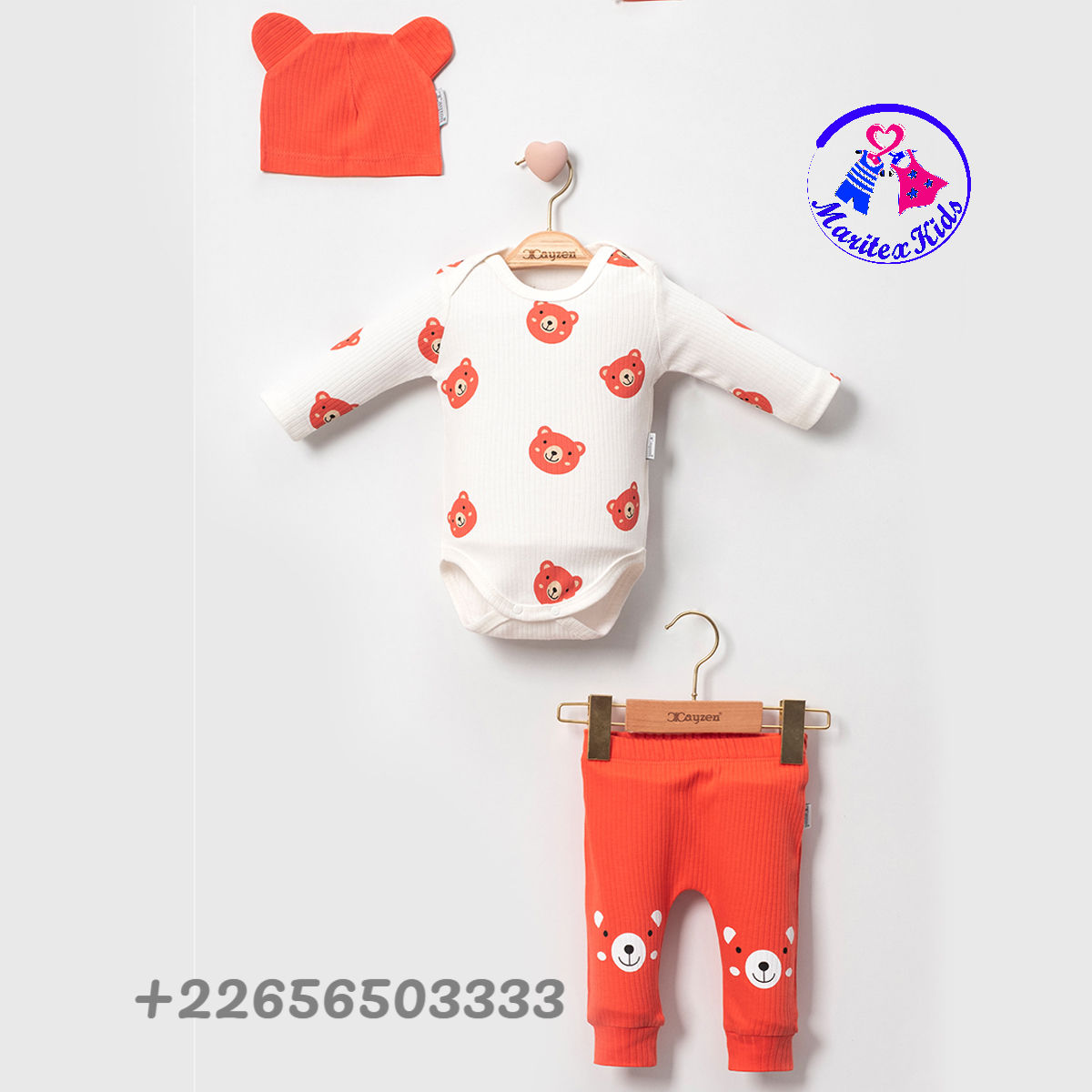 Ensemble Bébé 3 Pièces – Douceur et Fun avec Petits Ours