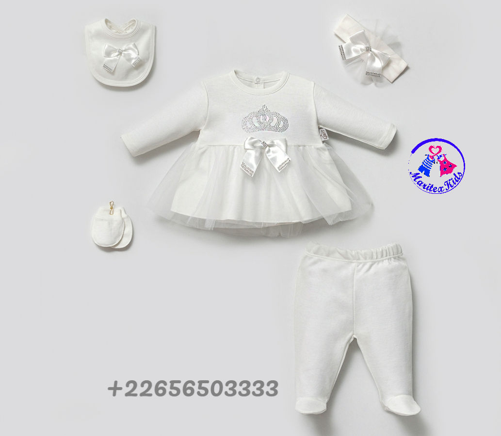 Ensemble Bébé "Princesse" avec Détail Satiné