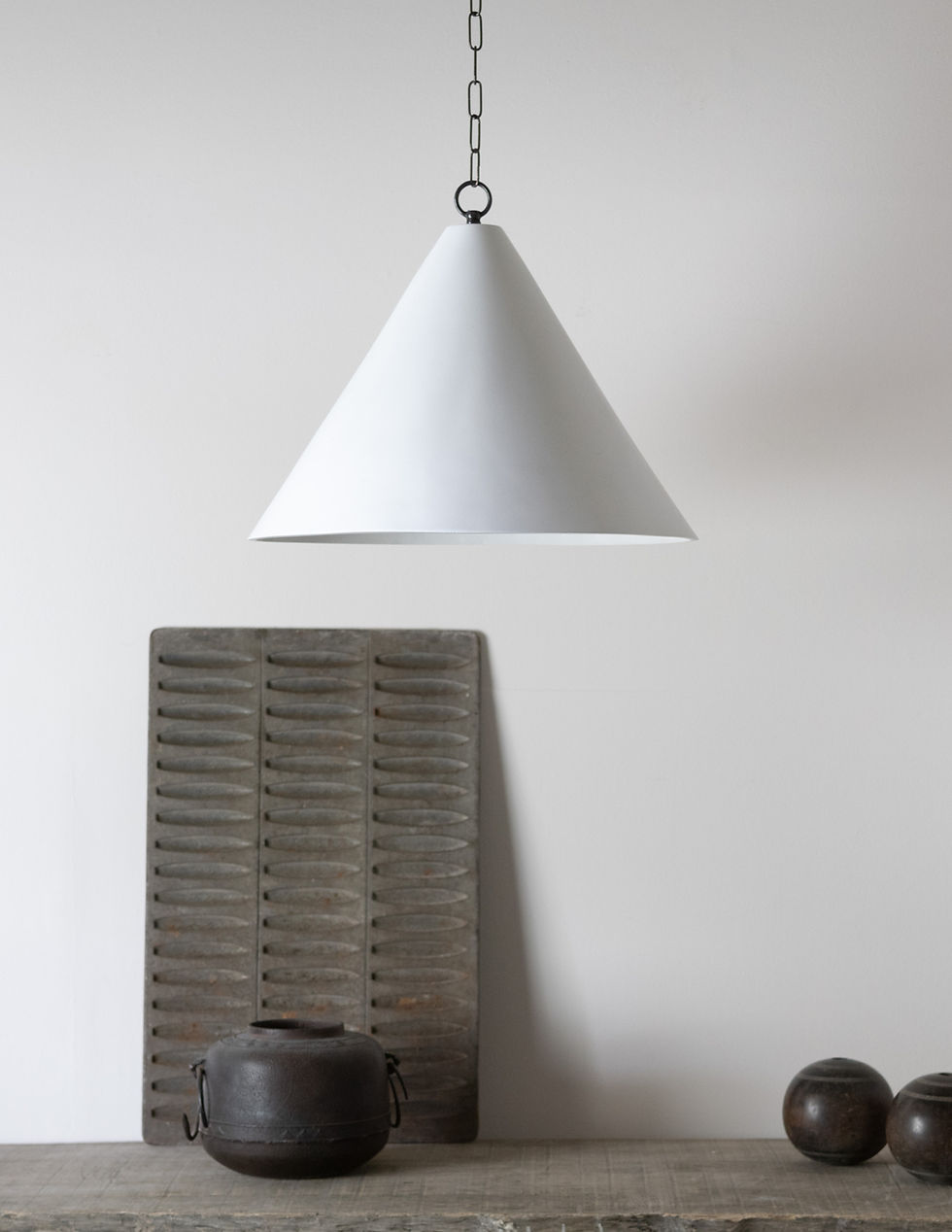Thumbnail: Large Plaster Cone Pendant