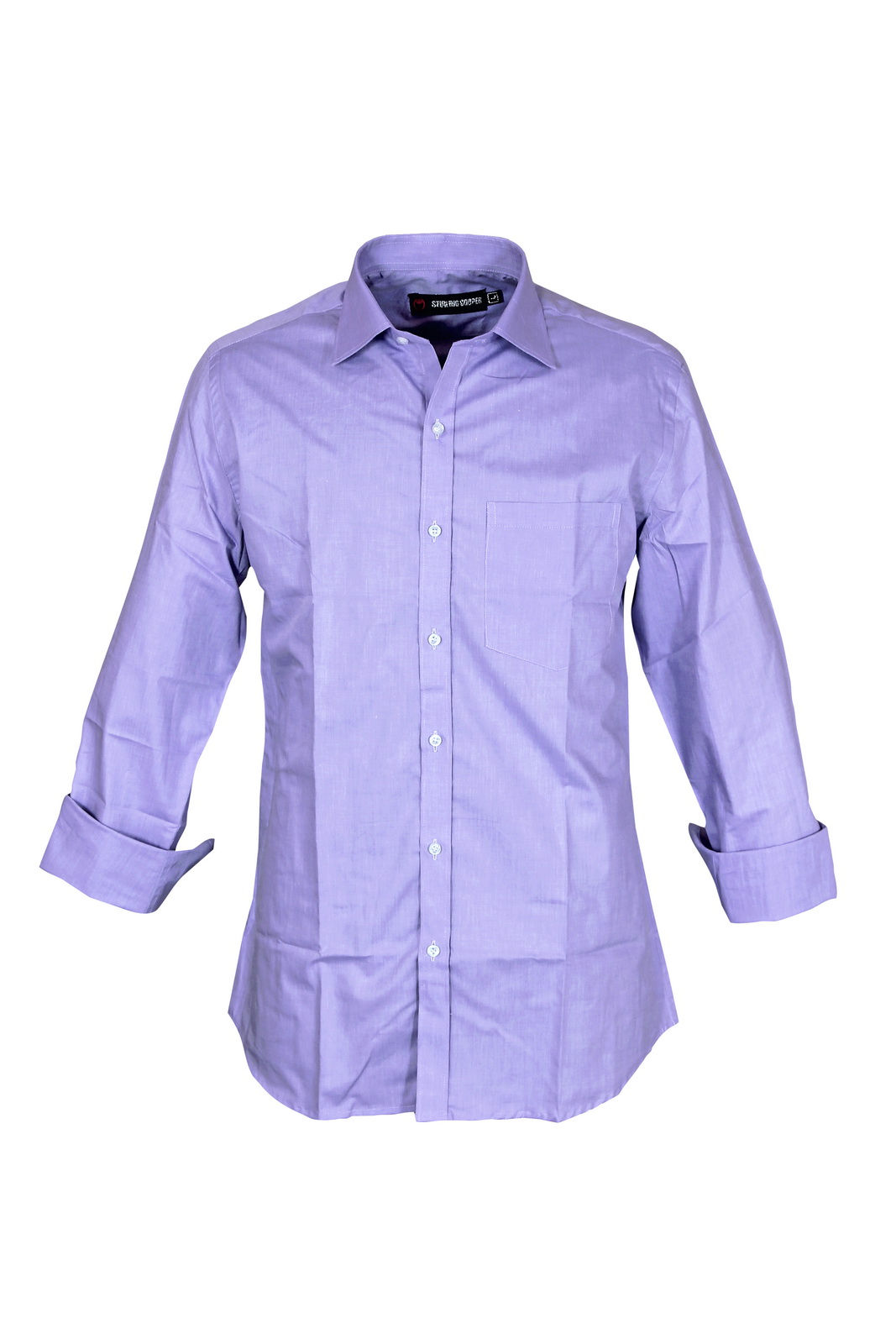 Mens Formal Shirt, Classic Fit, Violet Color