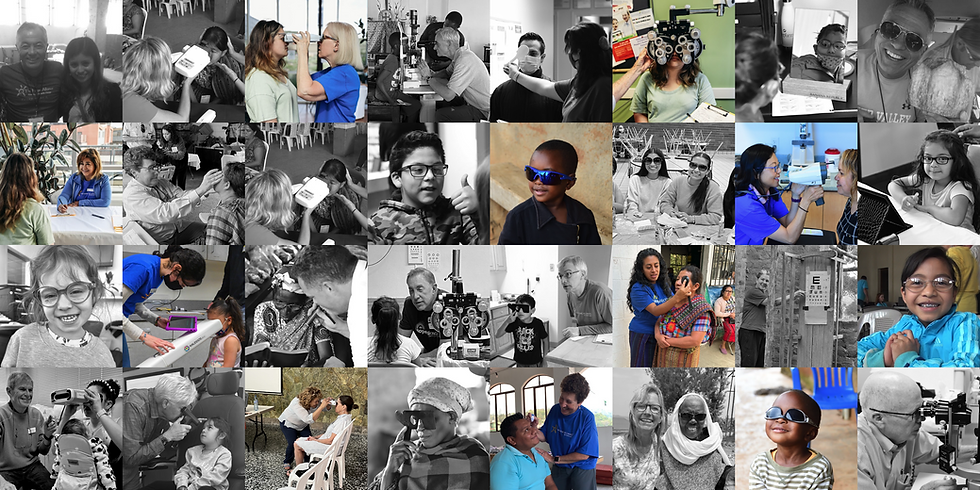 Collage of Hope alliance volunteers and the people and communities they have helped