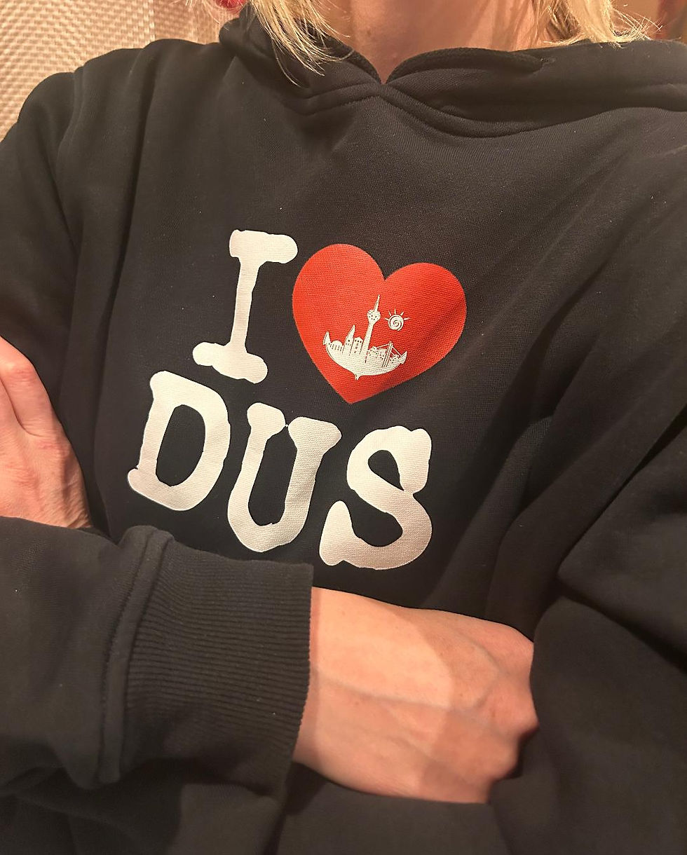 Heimathafen I heart DUS Hoodie Frauen