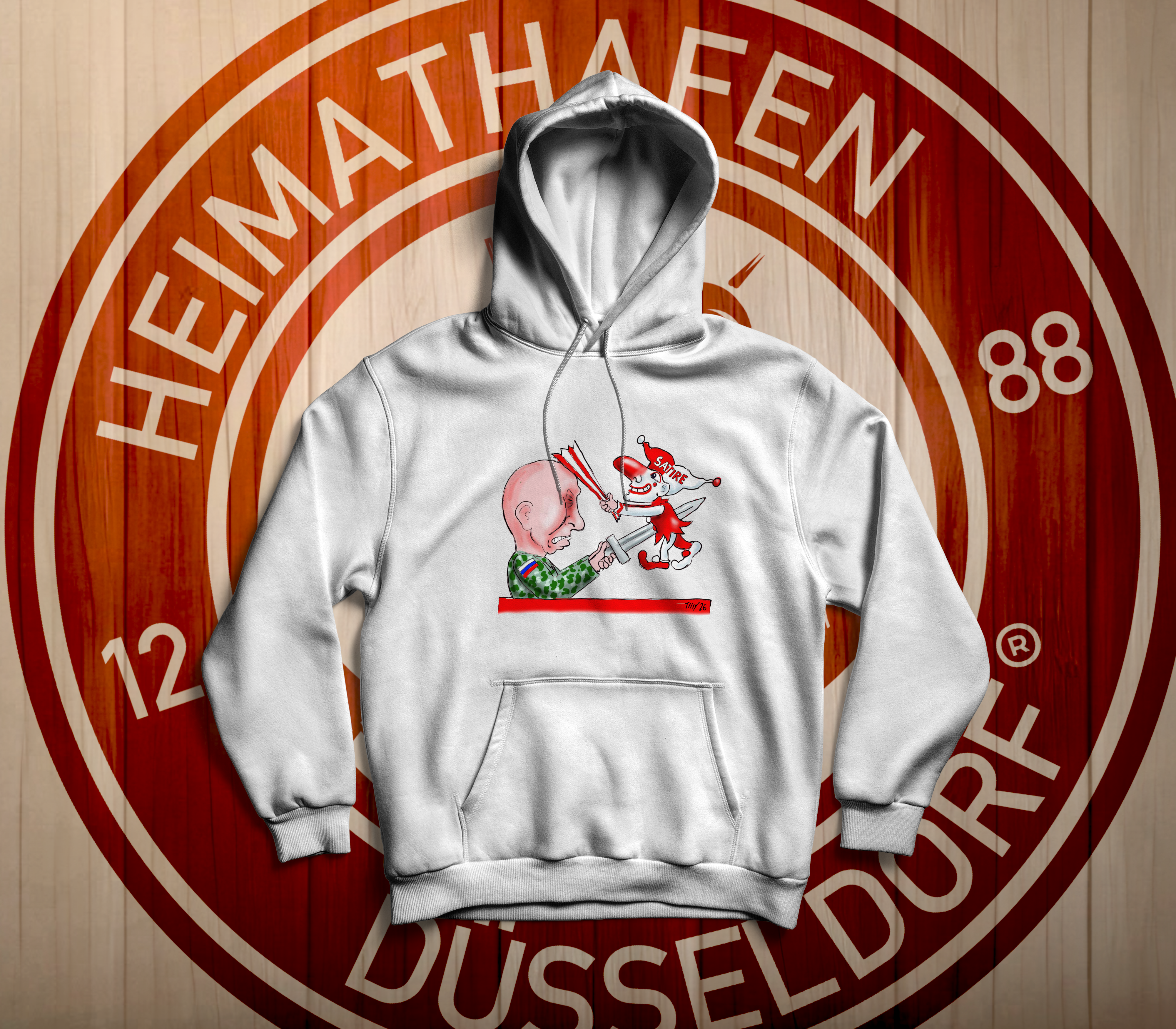 Hoodie Jacques Tilly Putin Satire Tod (Herren)