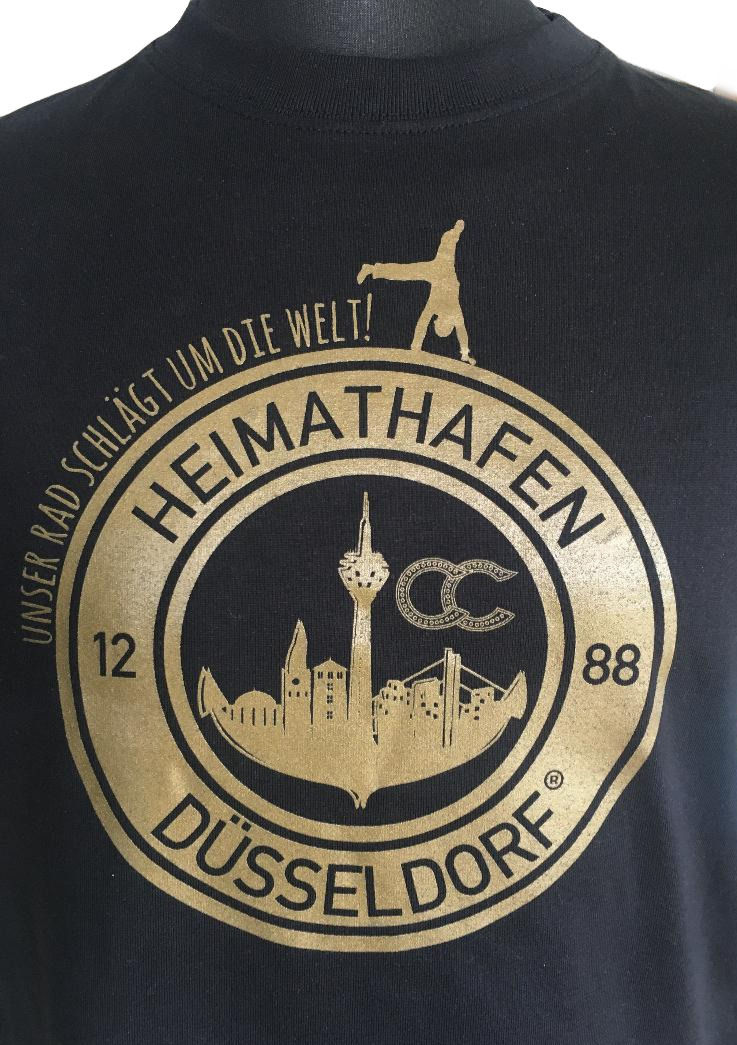 Miniaturbild: T-Shirt Frauen Karnevalssession 2020 Motto "Unser Rad schlägt um die Welt"