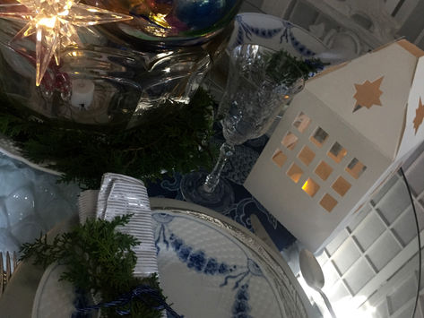[ Holiday Blu Bubbles & Stars]