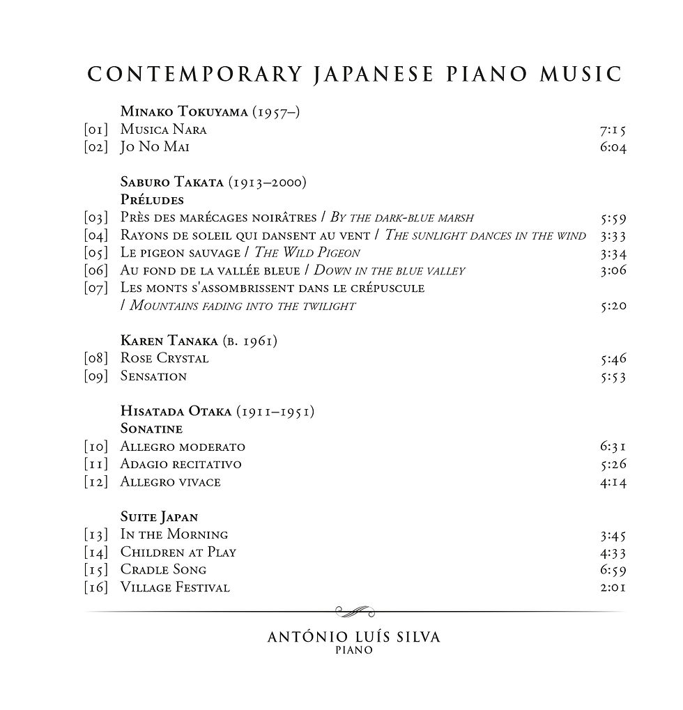 Miniatura: Japanese Music for Piano
