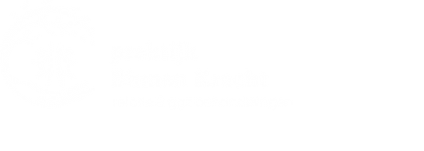 Logo praktijk Binnen Kracht, wit