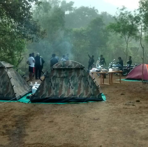 Devkund waterfall camping