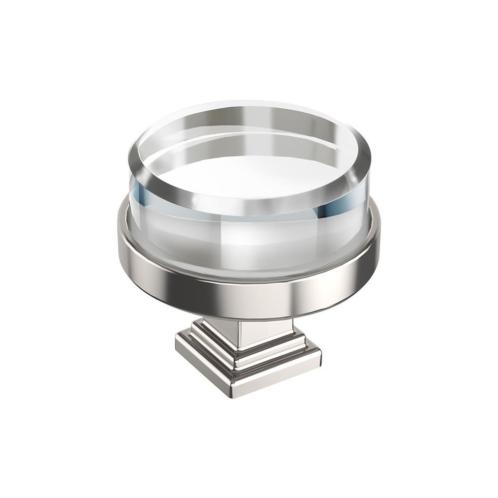 Thumbnail: Glacio Premium Round Clear - Cabinet Knob
