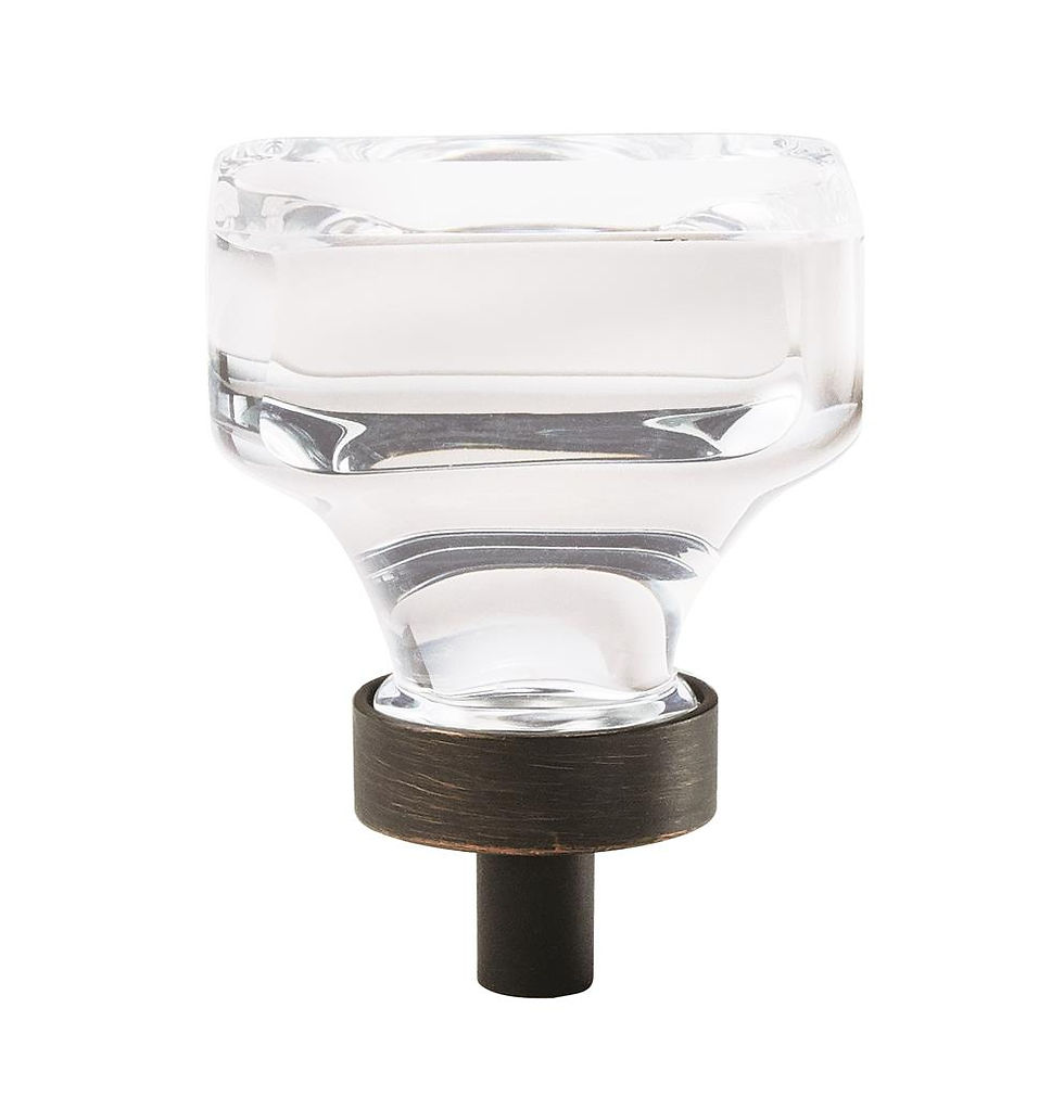 Thumbnail: Glacio Square Clear - Cabinet Knob