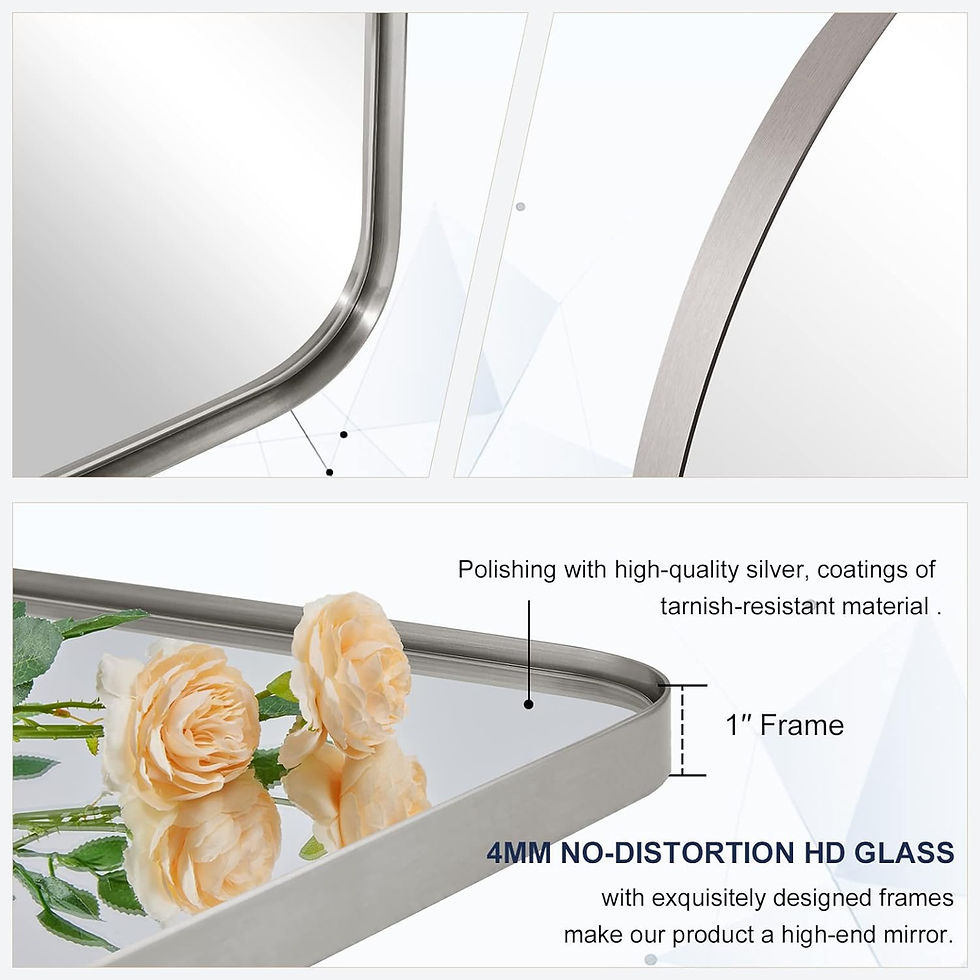 Thumbnail: Arched Stainless Steel Mirror