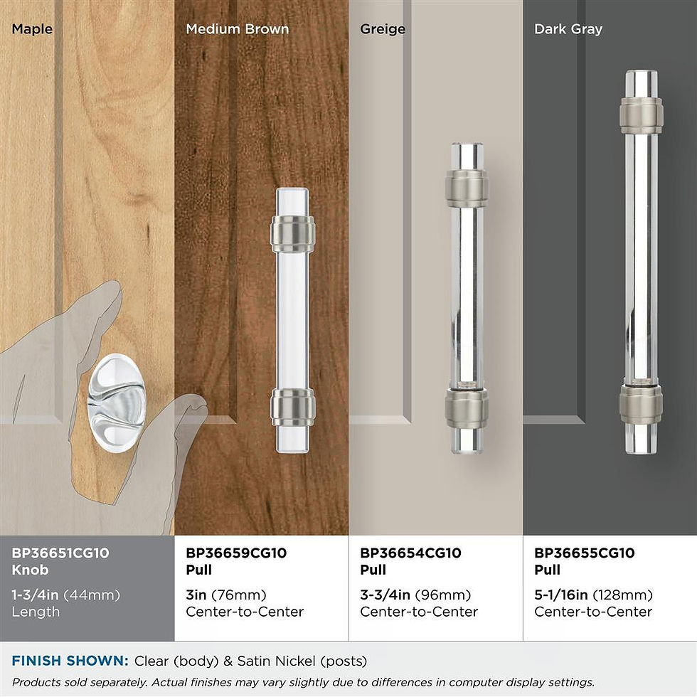 Thumbnail: Glacio Clear - Cabinet Knob