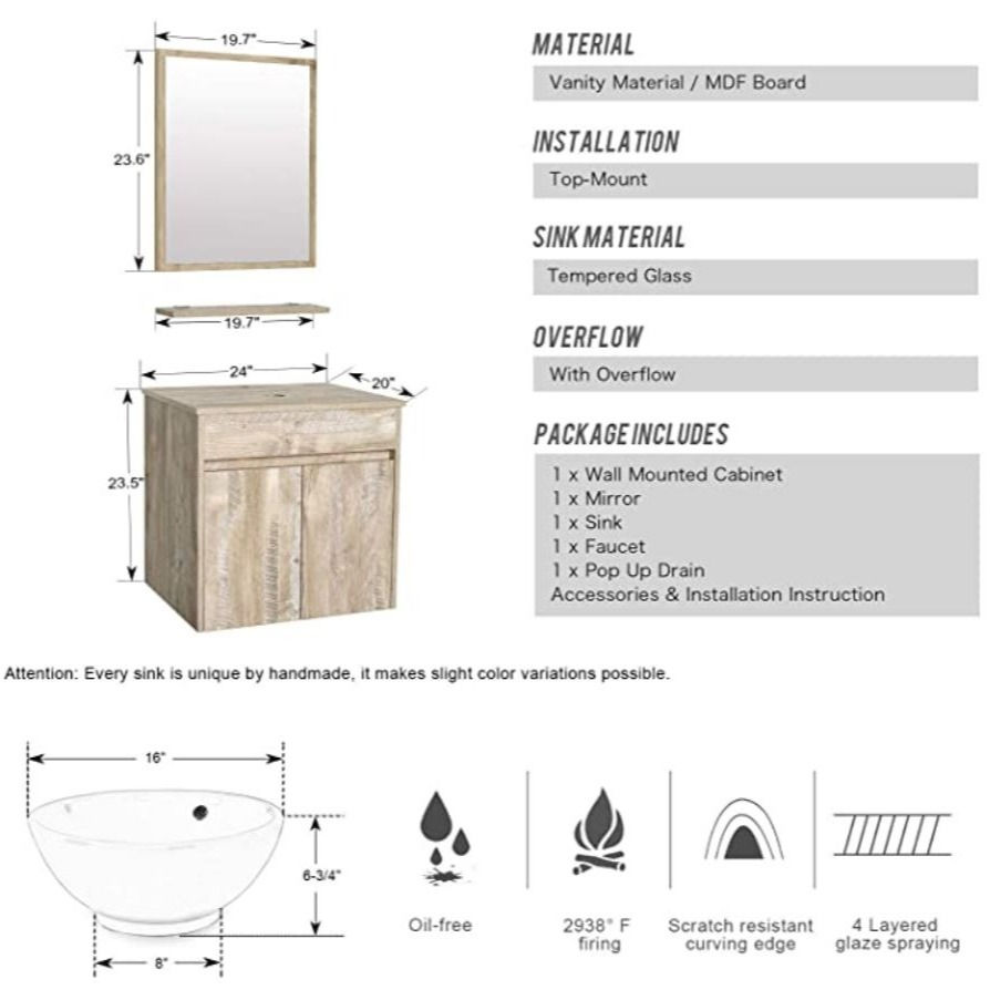Thumbnail: Bathroom Vanity Sink Combo