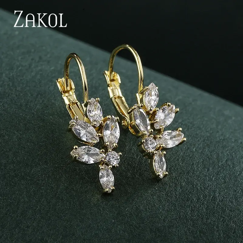 Thumbnail: Rose Gold  Flower Hoop Earrings