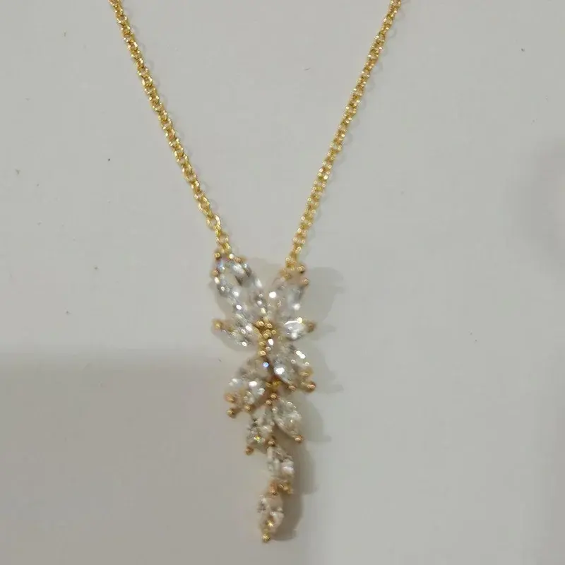 Thumbnail: LXOEN Marquise Cut Flower Zirconia Crystal jewelry